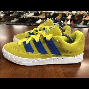 Men's Adidas Originals GY2090 Adimatic Shoes Bright Yellow / Blue